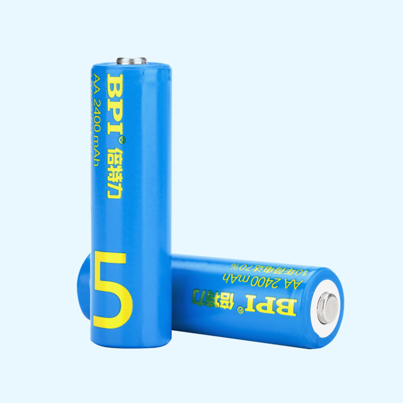 BPI超低自放鎳氫可充電電池5號(hào)2400mAh,應(yīng)急型用于儀表器,滿(mǎn)電存放10年后電量70%